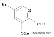 Molecular Structure of 1087659-24-2 (5-Bromo-3-methoxypicolinaldehyde)